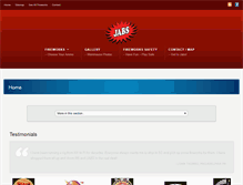 Tablet Screenshot of jabsfireworks.com